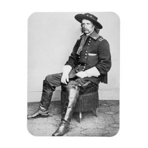 General George A. Custer (b/w photo) Magnet