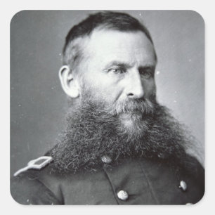 General George Crook (b/w photo) Square Sticker