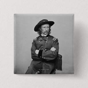 General George Custer 1 15 Cm Square Badge