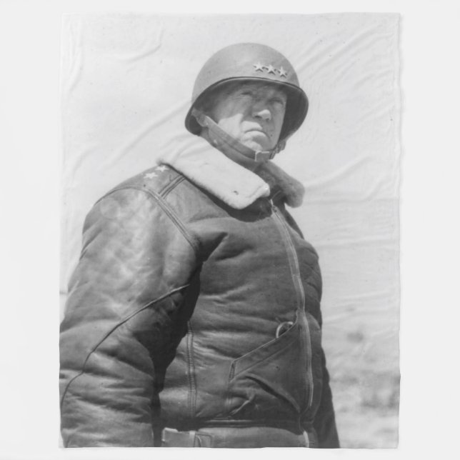 GENERAL GEORGE S. PATTON FLEECE BLANKET (Front)