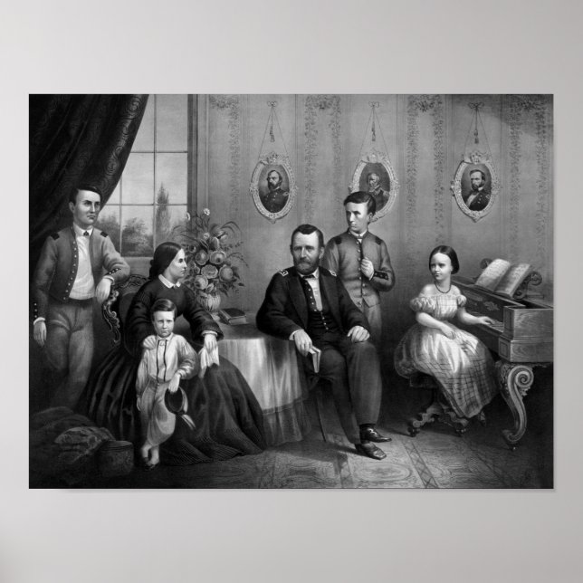 General Grant And His Family Poster (Front)