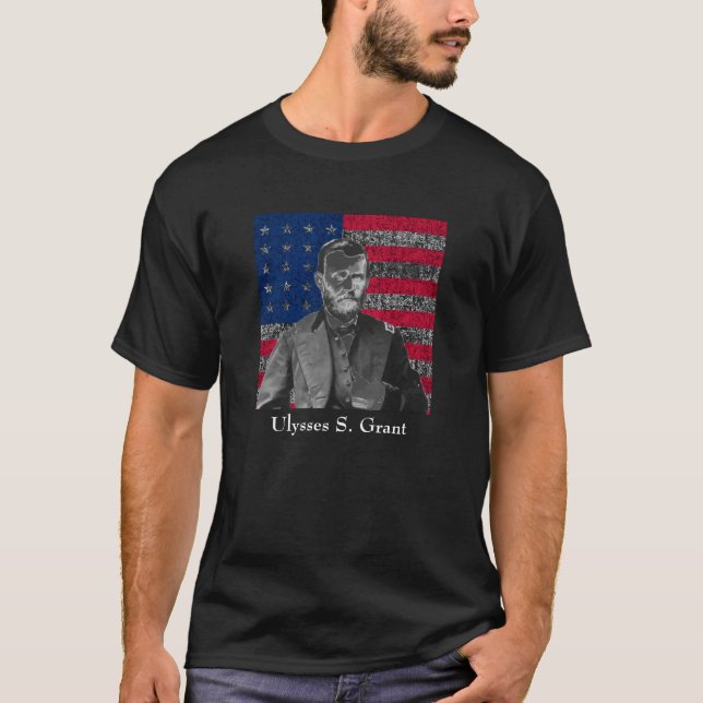 General Grant and The American Flag T-Shirt (Front)