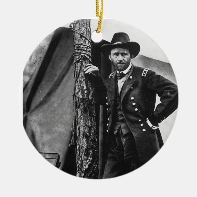 General Grant Ceramic Tree Decoration (Front)
