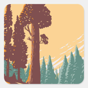 General Grant Tree Trail Square Sticker