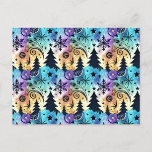 General Holiday greeting, colourful Christmas,  Postcard