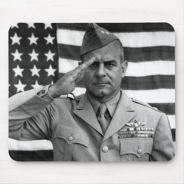 General James Doolittle Saluting -- WW2 Mouse Mat (Front)
