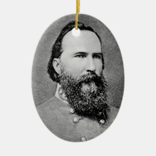 General James Longstreet Ceramic Tree Decoration