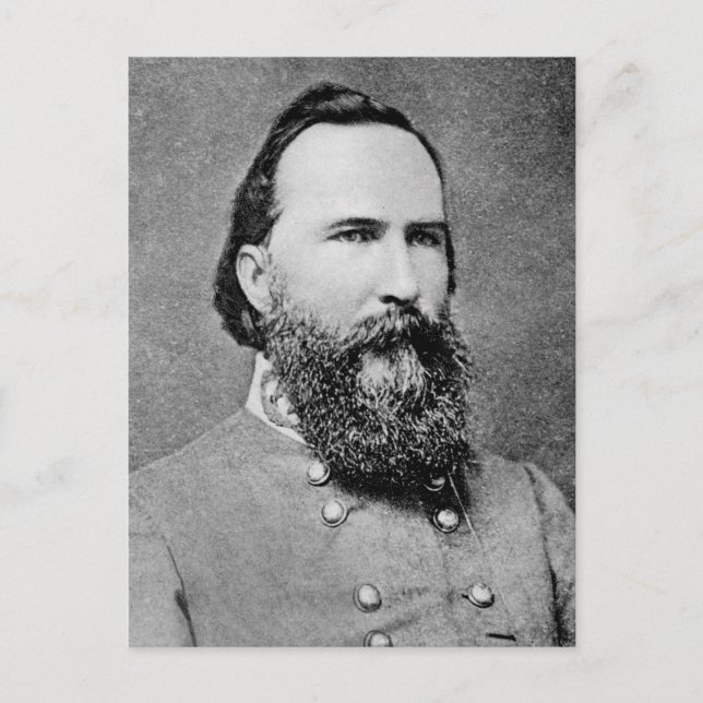 General James Longstreet Postcard (Front)