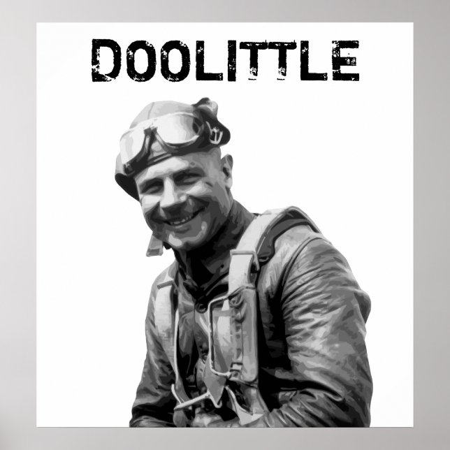 General Jimmy Doolittle -- WW2 Hero Poster (Front)