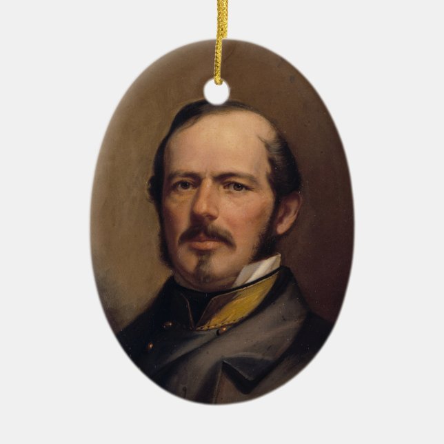 General Joseph E. Johnston Ceramic Tree Decoration (Front)