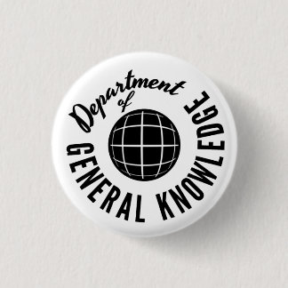 General Knowledge Dept. Pin-2 3 Cm Round Badge