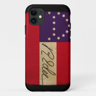 General Lee Headquarters Flag with Signature iPhone 11 Case