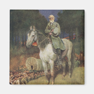 General Lee on his Famous Charger, 'Traveller' Magnet