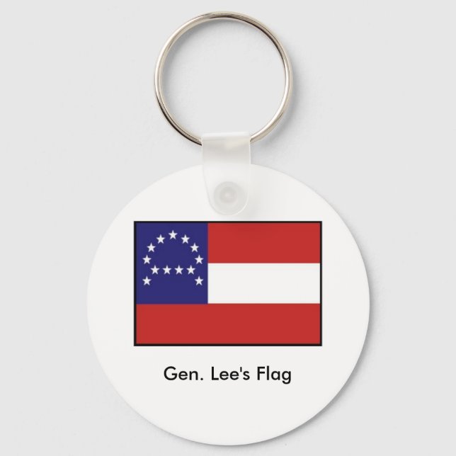 General Lee's Headquarters Flag Key Ring (Front)
