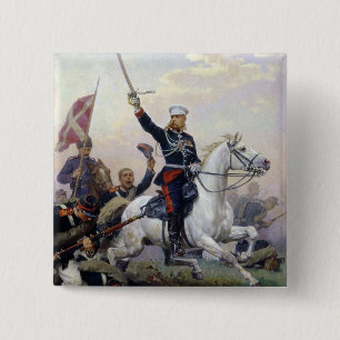 General M.D. Skobelev in the Russian-Turkish 15 Cm Square Badge