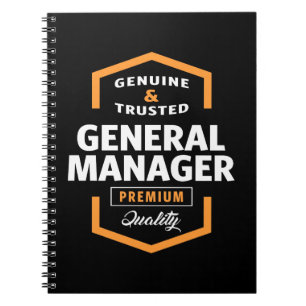 General Manager Gift Ideas Notebook
