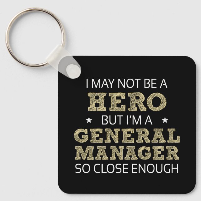General Manager Novelty Key Ring (Front)