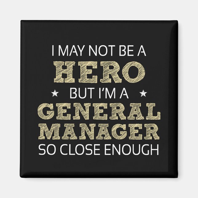 General Manager Novelty Magnet (Front)
