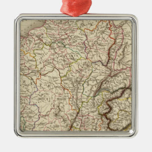 General map of Gaul Metal Tree Decoration