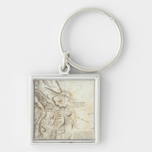 General map of the Kingdom of New Spain Key Ring (Front)