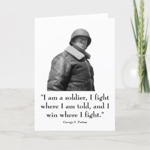 General Patton and quote Card