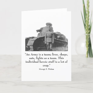 General Patton and quote Card