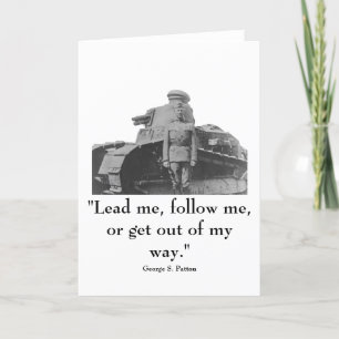 General Patton and quote Card