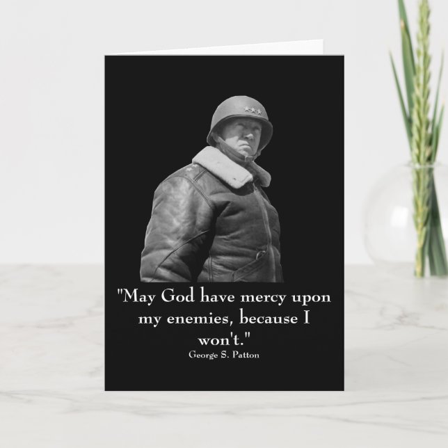 General Patton and quote Card (Front)