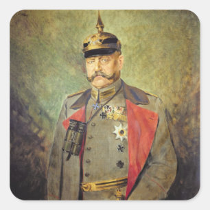 General Paul von Hindenburg, c.1916 Square Sticker