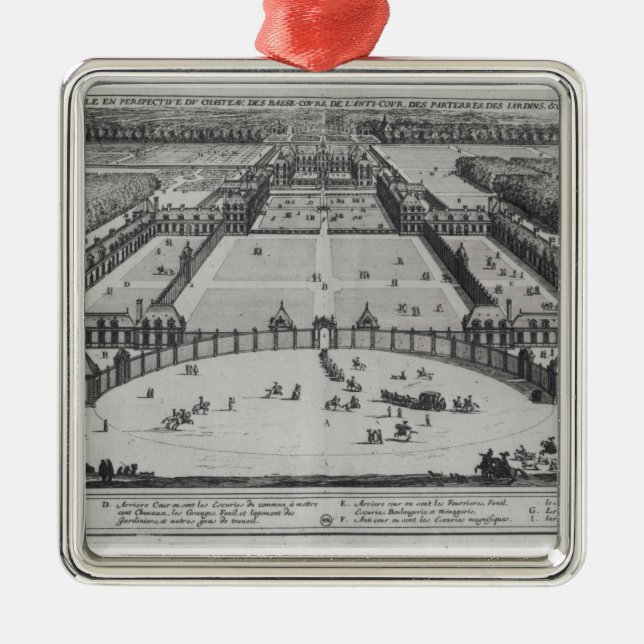 General Perspective View of the Chateau Metal Tree Decoration (Front)