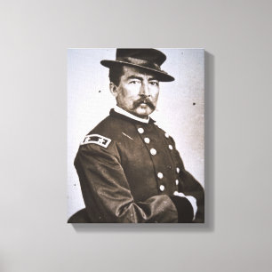 General Philip H. Sheridan (1831-88) (b/w photo) Canvas Print