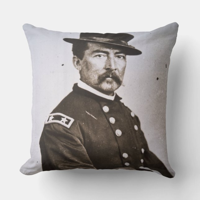 General Philip H. Sheridan (1831-88) (b/w photo) Cushion (Front)