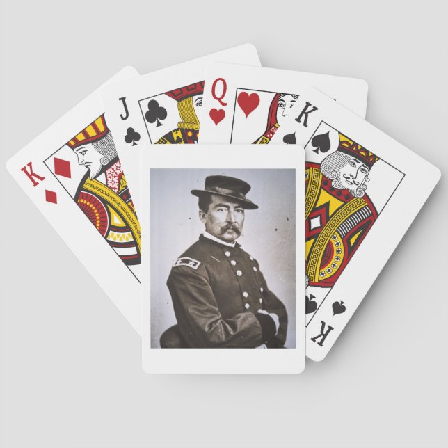 General Philip H. Sheridan (1831-88) (b/w photo) Playing Cards (Back)