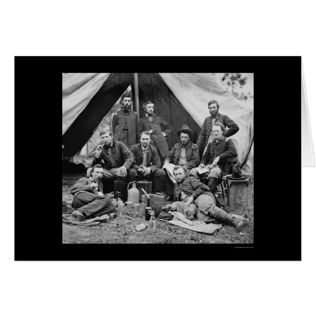 General Porter's Staff with George Custer 1862 (Front Horizontal)