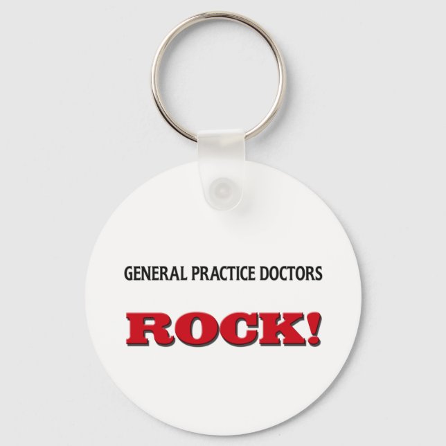 General Practice Doctors Rock Key Ring (Front)