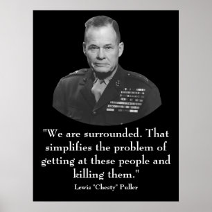 General Puller and Quote Poster
