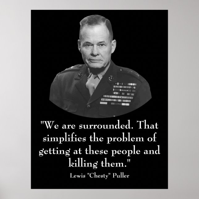 General Puller and Quote Poster (Front)