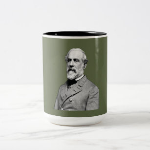 General Robert E. Lee  Army Green Two-Tone Coffee Mug