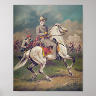 General Robert E. Lee on Horseback Poster