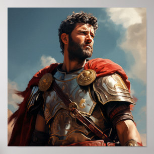 General Roman Maximus as a Gladiator Poster - Anci
