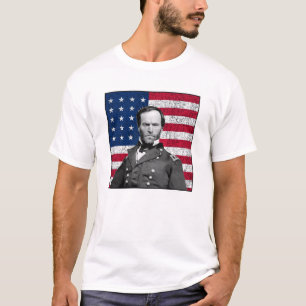 General Sherman and The American Flag T-Shirt