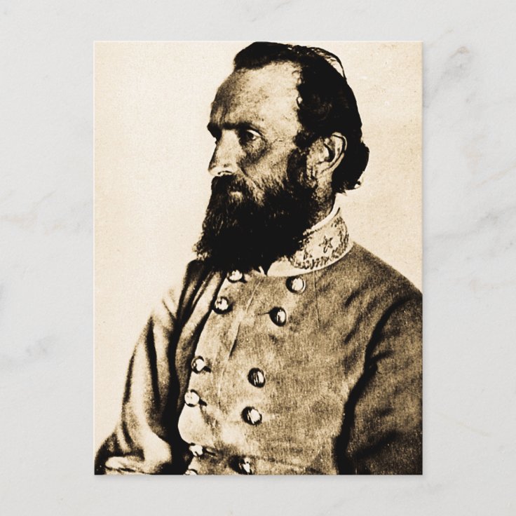 Confederate States General Thomas " Stonewall " Jackson Civil War Postcard - 