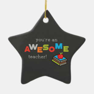 General Teacher Appreciation Day, Awesome Ceramic Tree Decoration