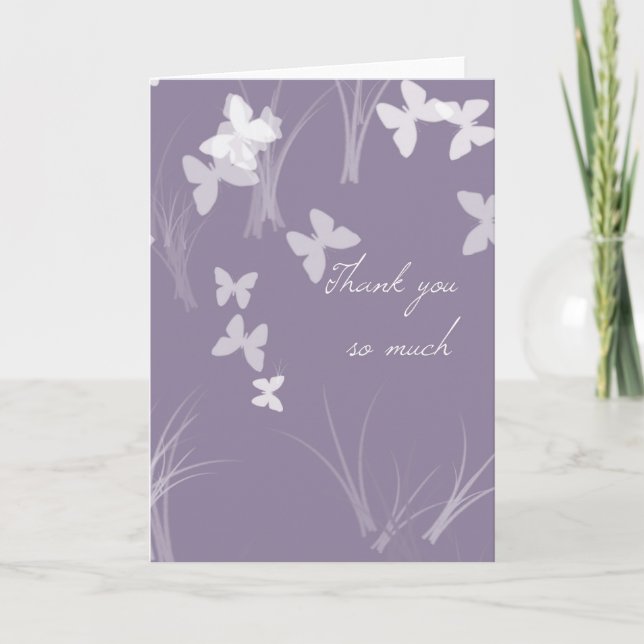 General Thank You Card Pretty Butterflies (Front)