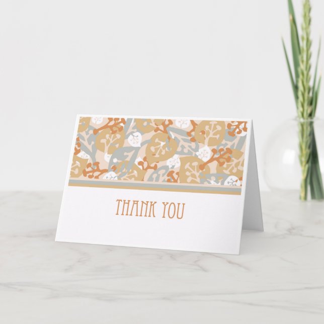 General Thank You Greeting Card, Craftsman Design Card (Front)