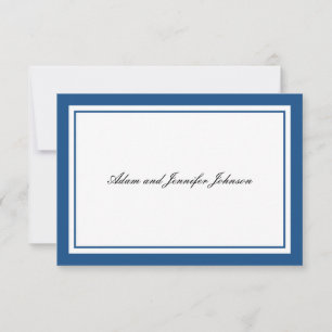 General Thank You Note Cards (Navy Blue / White)