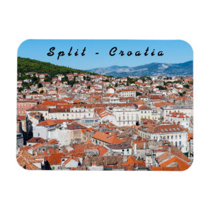 General top view on Split city - Dalmatia, Croatia Magnet