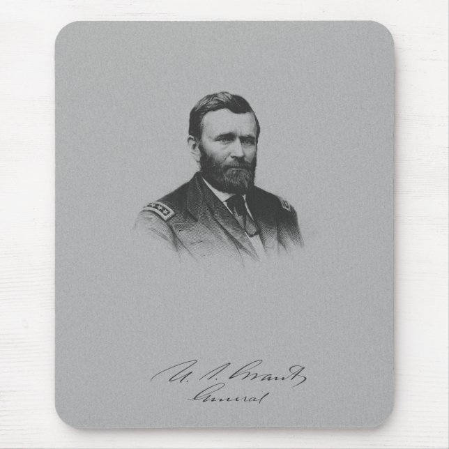 General Ulysses S. Grant And His Signature Mouse Mat (Front)