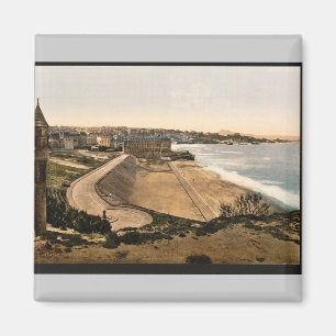 General view, Biarritz, Pyrenees, France vintage P Magnet