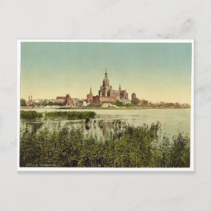 General view, from station, Stralsund, Pommeraina Postcard